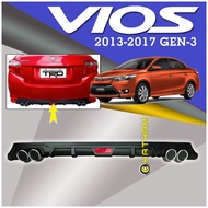 ♞,♘,♙Toyota Vios 2013 to 2017 ( Gen-3 ) Rear Diffuser Bumper Body Kit -