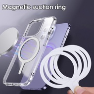 5pcs For Magsafe Wireless Charging Magnetic Sticker Rings For All Mobile Phones Car Holder Q Shape Magnetic Metal Iron Sheet
