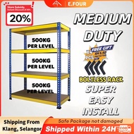 Metal Rack Storage Shelf Rack Store Warehouse Rack Rak Besi Storage Rak Dapur Rak Buku Rak 架子