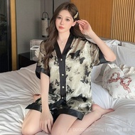baju tidur musim panas wanita Luxury Sexy pyjamas women Piyama perempuan Ice Silk Pajamas WomenSumme