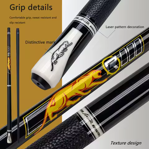 Professional Maple Billiard Cue American Pool Stick for Bar Pool Tables Easy Assembly Slip Resistant