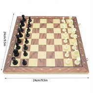 RUEBLOOMF Chessboard Solid Wooden International Chess Foldable ic International Chess Set King Impro