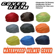 cover helm half face full face / sarung helm - orange tanpa slempang