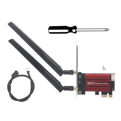 Superb MT7927 Wifi 7 PCI-E Wireless Adapter Bluetooth 5.4 Tri-Band 2.4G/5G/6Ghz 8774M Card+ 10Db Ant