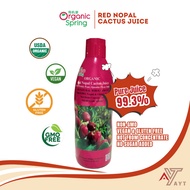 Organic Spring Organic Red Nopal Cactus Juice | Vegan | Organic | AYT
