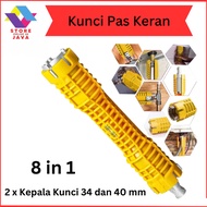 8 in 1 Sink Faucet Wrench? Plumbing Wrench Faucet Sink - Kitchen Anti-Slip Faucet Wrench