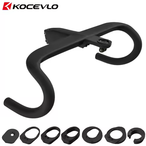 KOCEVLO Road CARBON Handlebar T800 Carbon Handlebar Integrated Road 28.6mm Internal Road Handlebar B