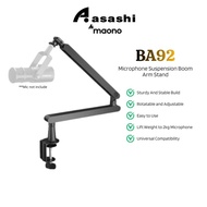 Maono BA92 Microphone Suspension Boom Arm Stand (1 yrs Limited Hardware Warranty)