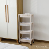 Storage Storage Rack Multi-Layer Storage Rack Plastic with Pulley Storage Rack Living Room Office St