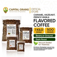 [CG] Caramel French Vanilla Hazelnut Flavored Coffee Beans Ground (1KG / 500G) Capital Grains