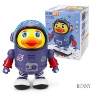 RUNNY Electric Dance Space Duck Music Light Little Cute Duck Toy