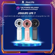 Quạt cầm tay mini Jisulife Life 7 ABS 5 cấp độ gió 3600mAh/5000mAh Có thể điều chỉnh góc quạt Sử dụn