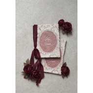 Keepsake Wedding Handmade – Vow Books Vintage Custom Colors (Can Be Purchased Individually)