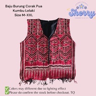 Vest Lelaki Baju Burung Corak Pua Kumbu Borneo Sarawak Size M-XXL