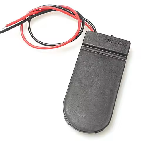 2/5pcs CR2032 Button Coin Cell Battery Socket Holder Case Cover With ON/OFF Switch 3V x2 6V Battery 