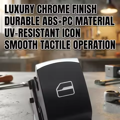 1pcs 5K0959855 Chrome Single Window Switch for VW Golf MK6 Jetta MK6 Passat B6 B7 Tiguan Touran Amar