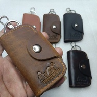 GANTUNGAN Genuine Leather Decorations & Keychains || AGUSTINE Leather Keychain Wallet