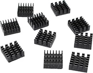 DGZZI Heatsink 10PCS 14x14x7mm Aluminium Radiator Cooling Fin with 3M-8810 Thermal Adhesive for Rasp