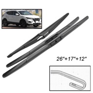 (KYEU) Car Front and Rear Wiper Strip Windshield Windscreen Front Window Car Accessories for J11 201