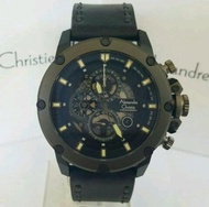 Jam Tangan Alexandre Christie Pria AC 6416 Black Doff Original