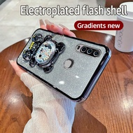 Casing for Vivo Y17 Y15 1901 1902 1916 Bling Phone Case with Cute Bear Stand | Soft Silicone TPU Sho