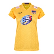 GRAND SPORT :เสื้อวอลเลย์บอลทีมชาติหญิง(สีเหลือง)รหัส:014300