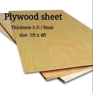 Plywood sheet size 1feet x 4feet