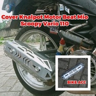 Cover Knalpot Motor Beat Vario Nmax Aerox full besi Universal Motor