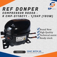 REFRIGERATOR DONPER COMPRESSOR R600A - 1/5HP (193W)-R CMP-S118CY1
