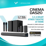 Vinnfier VF Hyperbar Cinema DA520 1300W Dolby Atmos 5.2.4 Soundbar with Bluetooth Karaoke System Spe