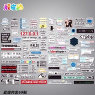 |· · 69 Stickers Programming Code Programmer Stickers Personalized Laptop Computer Mobile Phone Deco