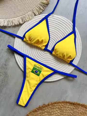 RUOTONGSEPT G-string Thong Brazilian Bikini Women Swimwear Female Swimsuit Two-pieces Bikini set Bat