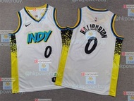新款 童裝全刺繡NBA步行者哈利伯頓刺繡球衣耐克籃球服7 請認證hkpowerbuy.賣家 世界杯 運動褲 運動衫 套裝 籃球衫 比賽服