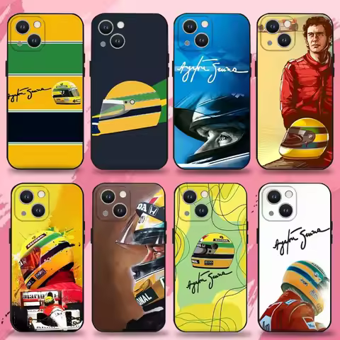 F1 Driver A- Ayrton S-Senna Phone Case For iPhone 16,15,14,13,12,11 Plus,Pro Max,XS,X,XR,SE,Mini,8,7