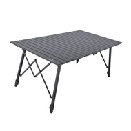 [特價]LIFECODE 爵士可調段鋁合金蛋捲桌120x70cm (2色可選)磨砂黑