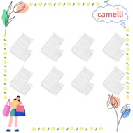 CAMELLI 8pcs LED Strip Light Connector, Solderless Transparent COB Connector, Durable COB 3Pin LED C