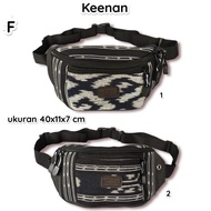 Keenan waistbag / Men's woven belt waist bag