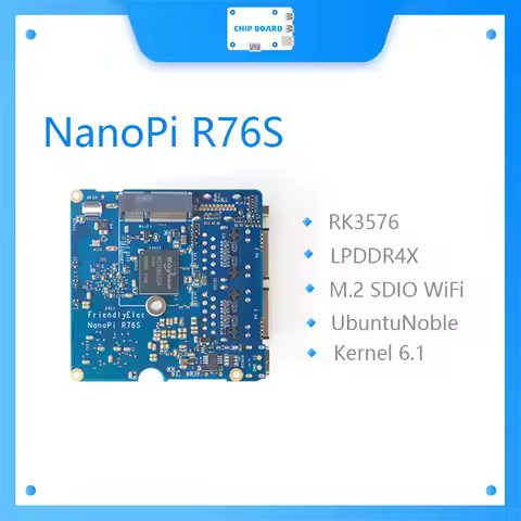 FriendlyElec NanoPi R76S | RK3576 LPDDR5 SBC | Dual 2.5G NIC | HDMI & AI Deployment
