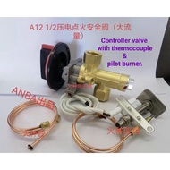 GAS CONTROLLER VALVE WITH THERMOCOUPLE &PILOT BURNER SET/STOVE& STEAMER OPENER VALVE.