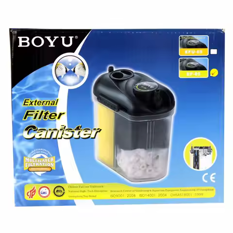 BOYU 150L/H fish tank external filter barrel fish tank aquarium filter filter box EF-05 suitable for