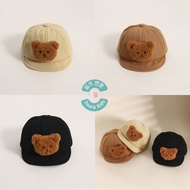 1-4 yrs || Toddler Baseball Cap-COTTON-Unisex-with 3D Bear Head