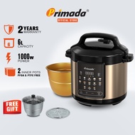 New Model Primada 6 Liter Speedy Intelligent Cooker MPC6330 FREE 1 Stainless Steel Pot