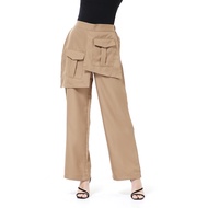 Hamlin Stella Long Pants Women's Casual Long Pants Pocket Model Cotton Material ORIGINAL - Choco