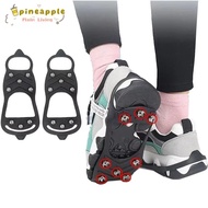 PINEAPH 1 Pair Shoes Crampons, Universal 5/8 Teeth Ice Gripper Spike,  Anti-Slip Spike Spike Grips C