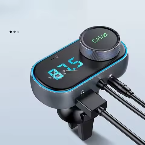 News Car Kit Wireless Handsfree Bluetooth 5.0 MP3 Player Auto Car Accessories T78 Car FM Transmitter