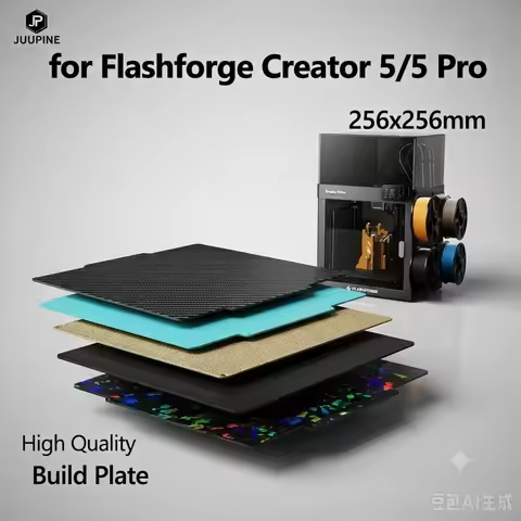 For Flashforge Creator 5 Creator 5 PRO Build Plate PEI PEO PET OMG C5 Double Sided Heat / Cold Bed S
