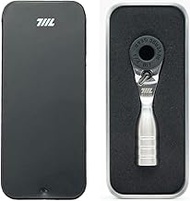 711L Mini Ratchet Wrench - World's Smallest 1/4 Inch Ratchet Wrench For Tight Spaces- Connect to Any