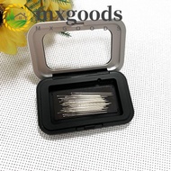 MXGOODS Magnetic Pin Box, Sewing Supplies Pin Holder Needle Cushion, Storage Case Magnet Rectangle S
