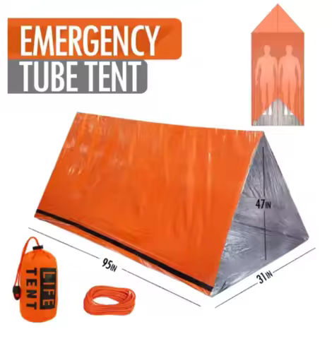 2 Person Emergency Tent Waterproof Camping Travel Pergola Family Campaign House Tourist Tents Cool G