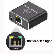 1000Mbps 1 In 2 Out Ethernet Adapter RJ45 Splitter Lan Connector Cat 6 rj45 Splitter Switch Coupler 
